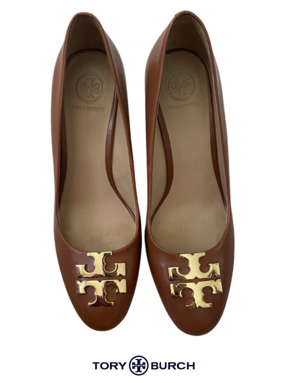Tory Burch | Raleigh Wedge Pumps, Size 6, Brown